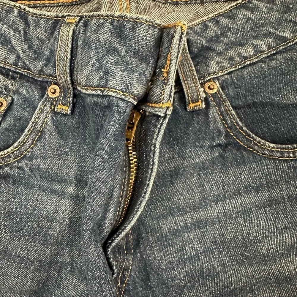 Levi's Dark Blue Superlow Wide Leg Denim Jeans